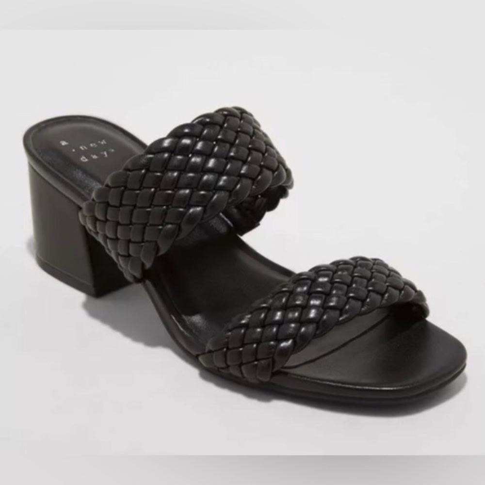 Black Chunky Heels